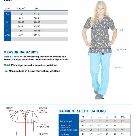 S.C.R.U.B.S. Scrub TOP XL Women's Black White BUNDLE of 2 Medical Nurse Uniform - Picture 8 of 10